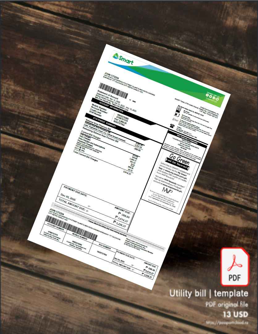 Utility bill | Albanian Power | Albania